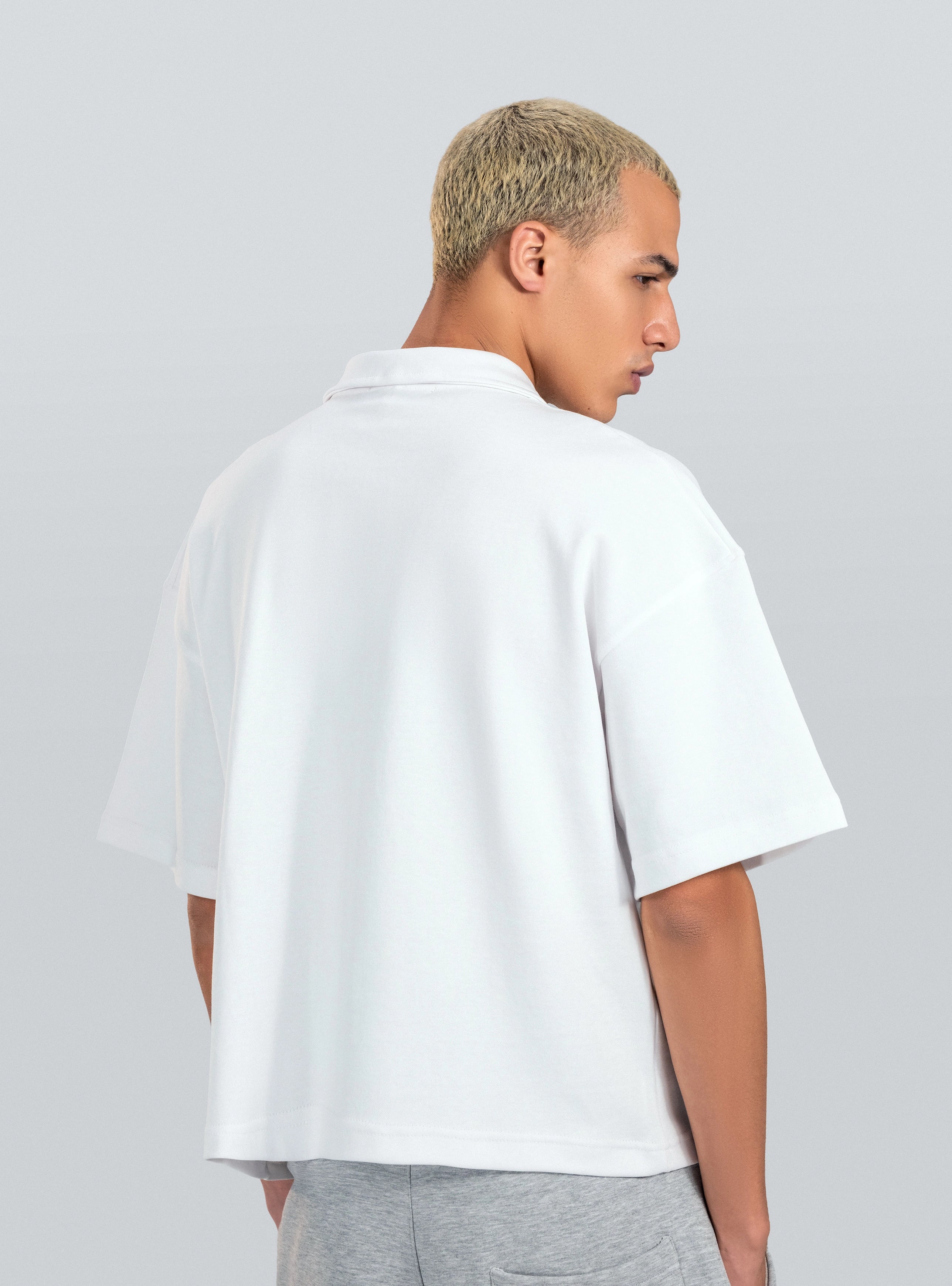 White Studio Embroidery Polo