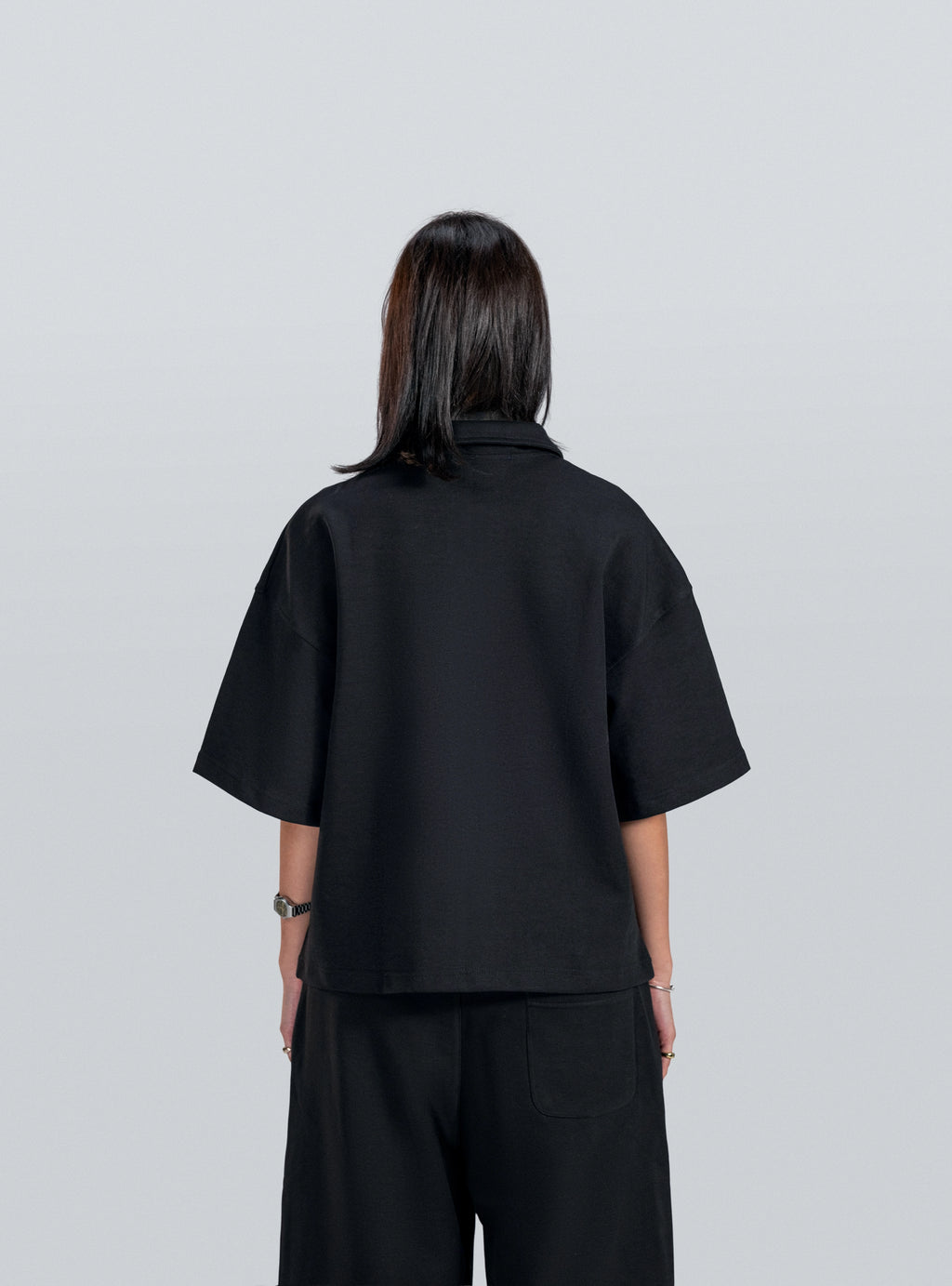 Black Studio Embroidery Polo