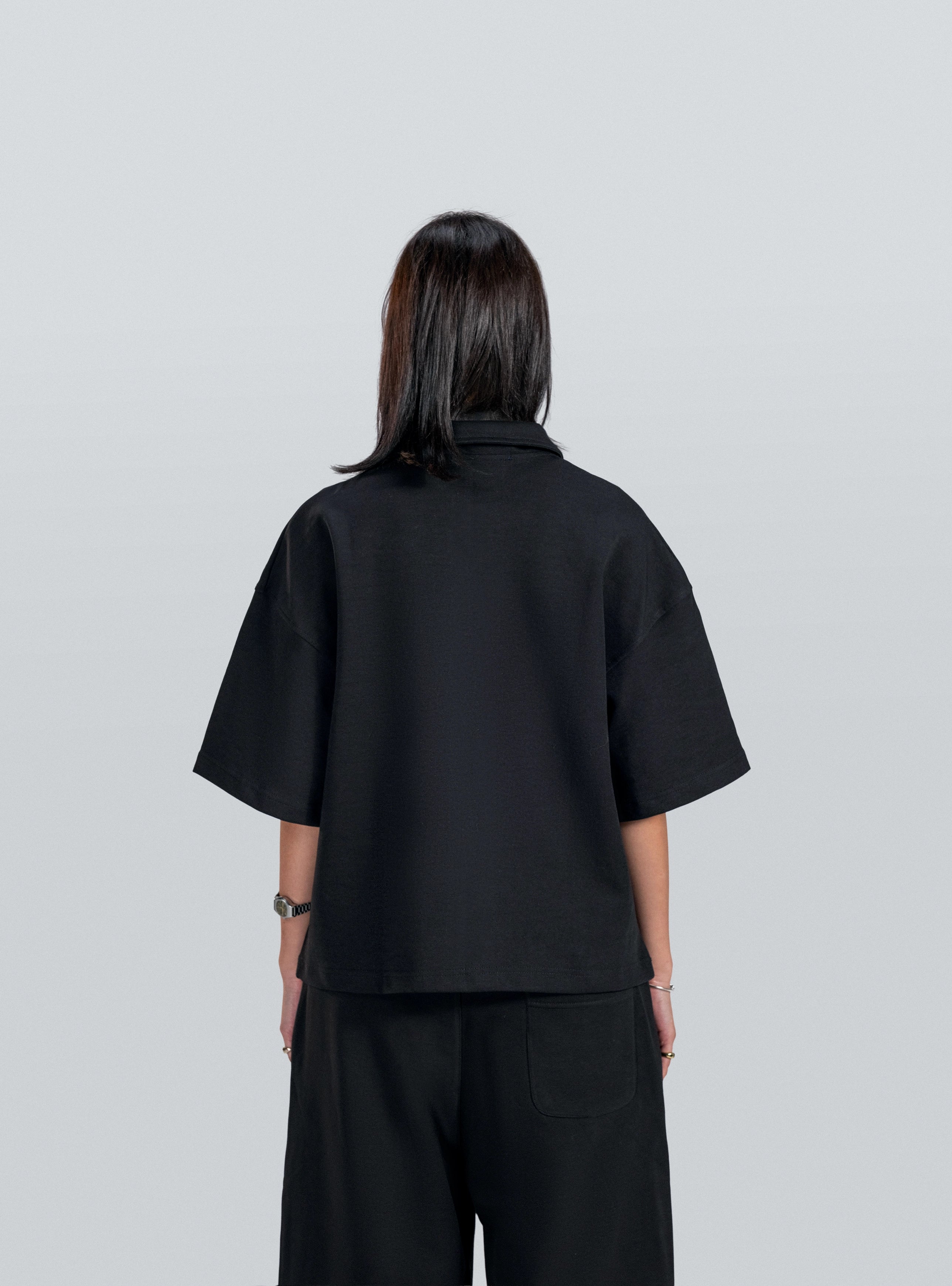 Black Studio Embroidery Polo