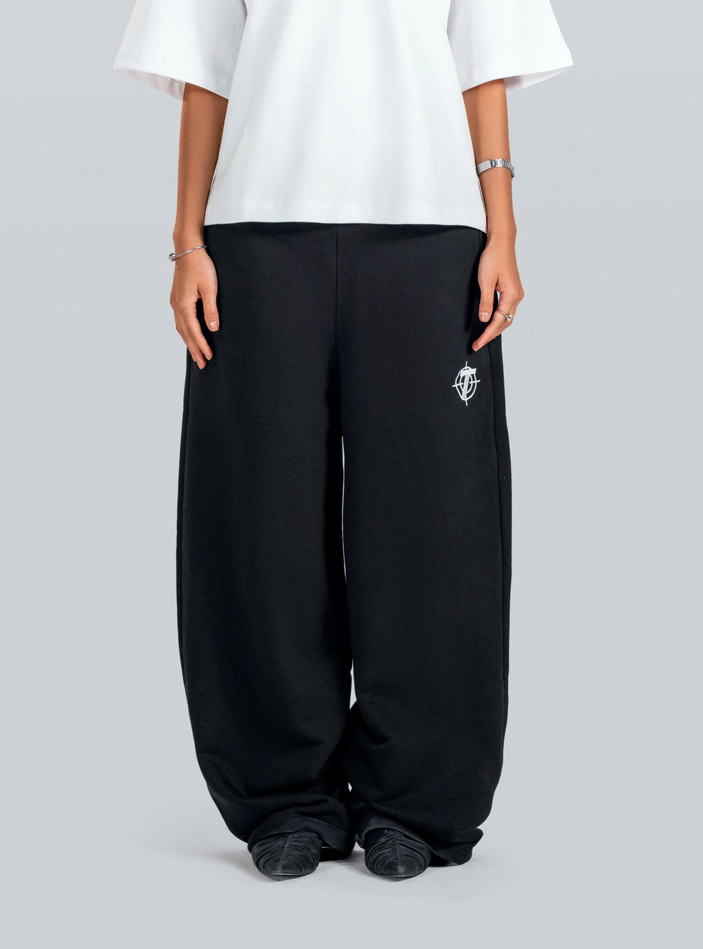 Black Core Wide Sweatpants
