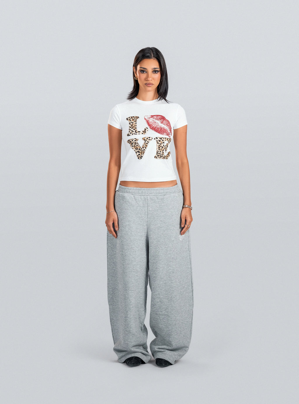 Love White Baby Tee