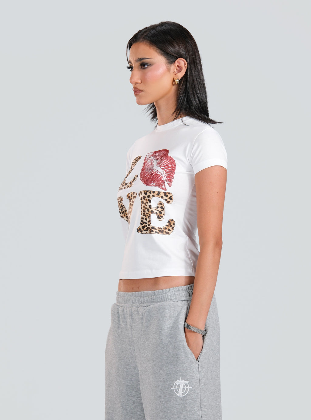 Love White Baby Tee