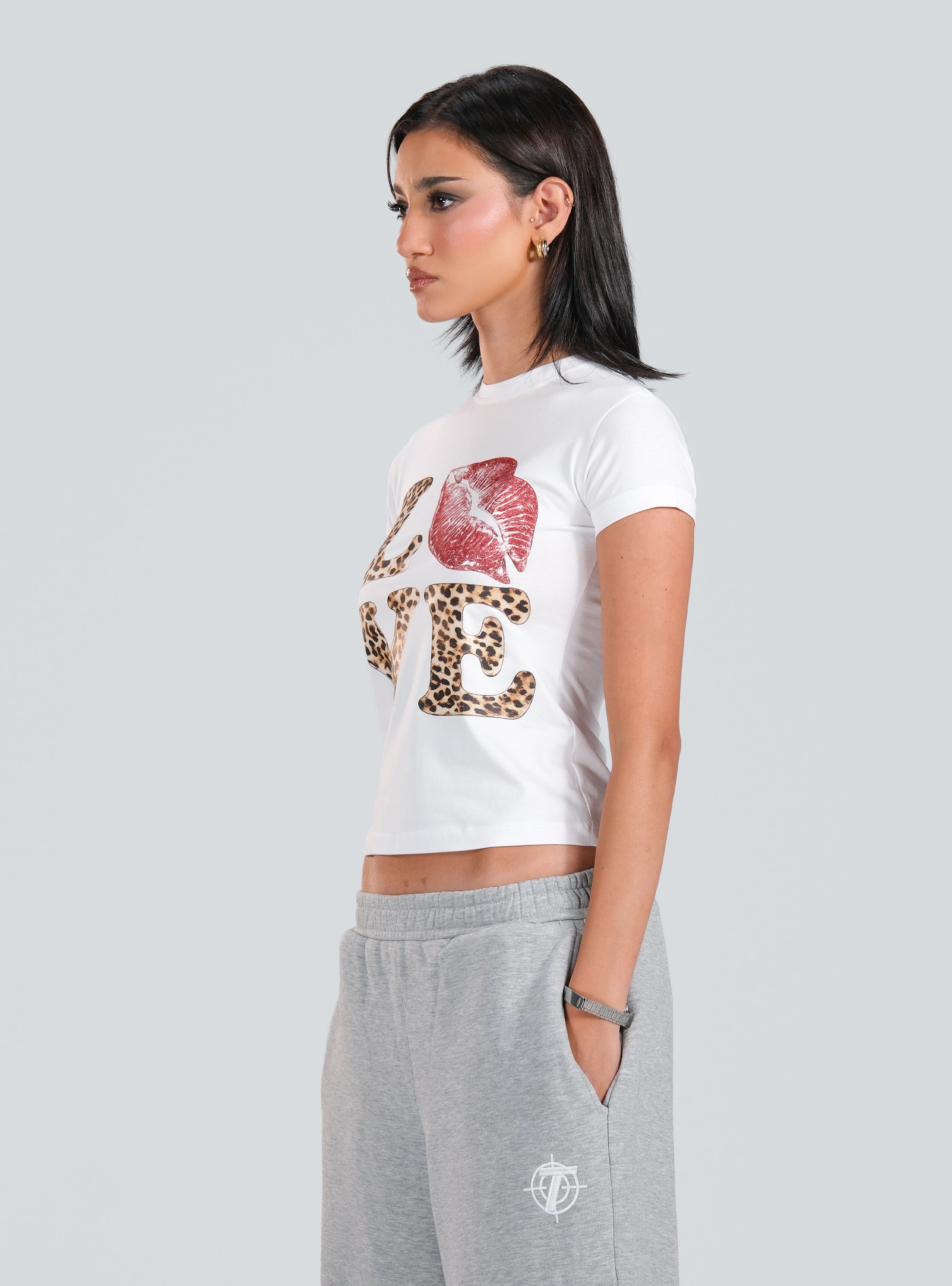 Love White Baby Tee