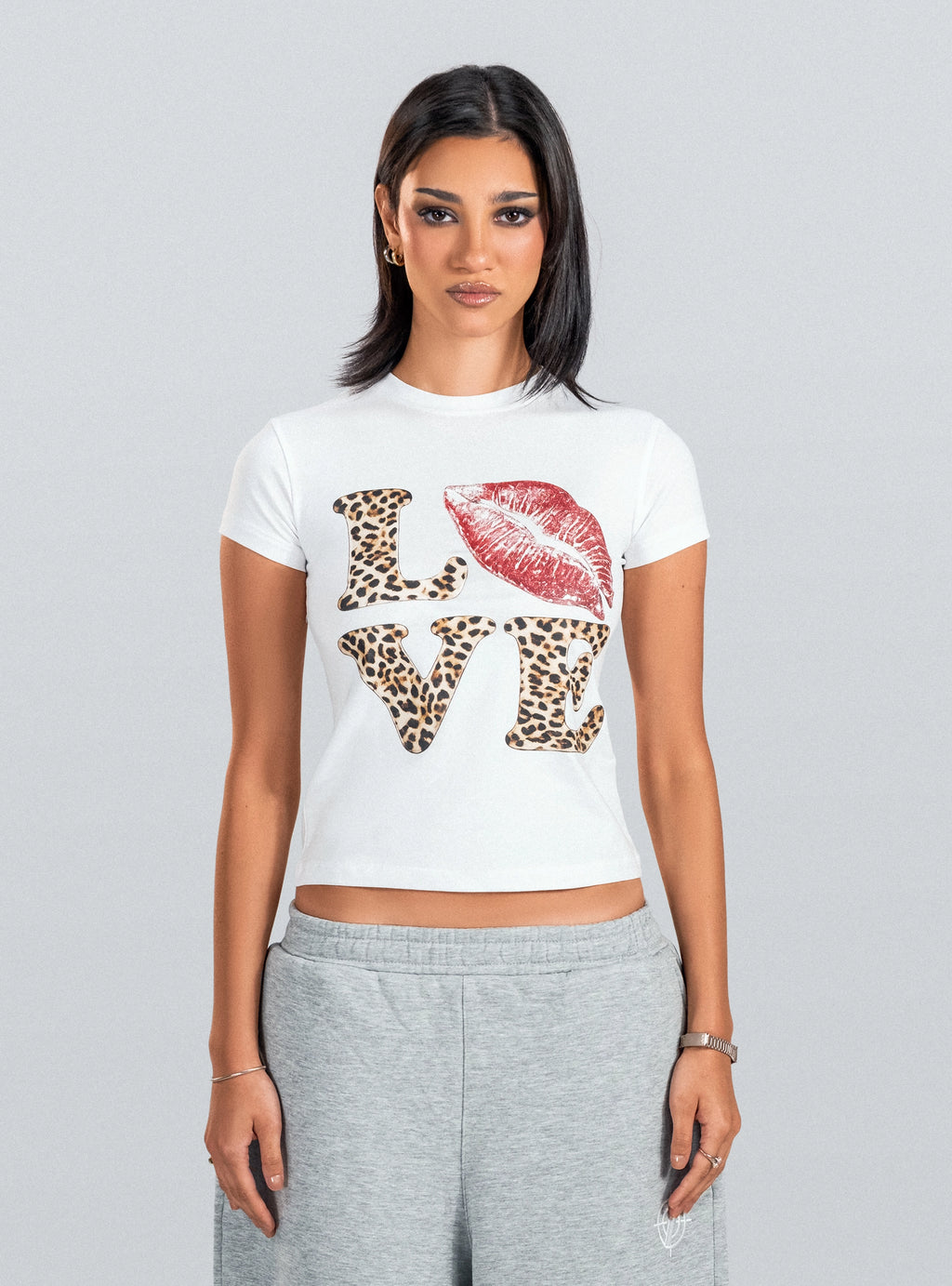 Love White Baby Tee