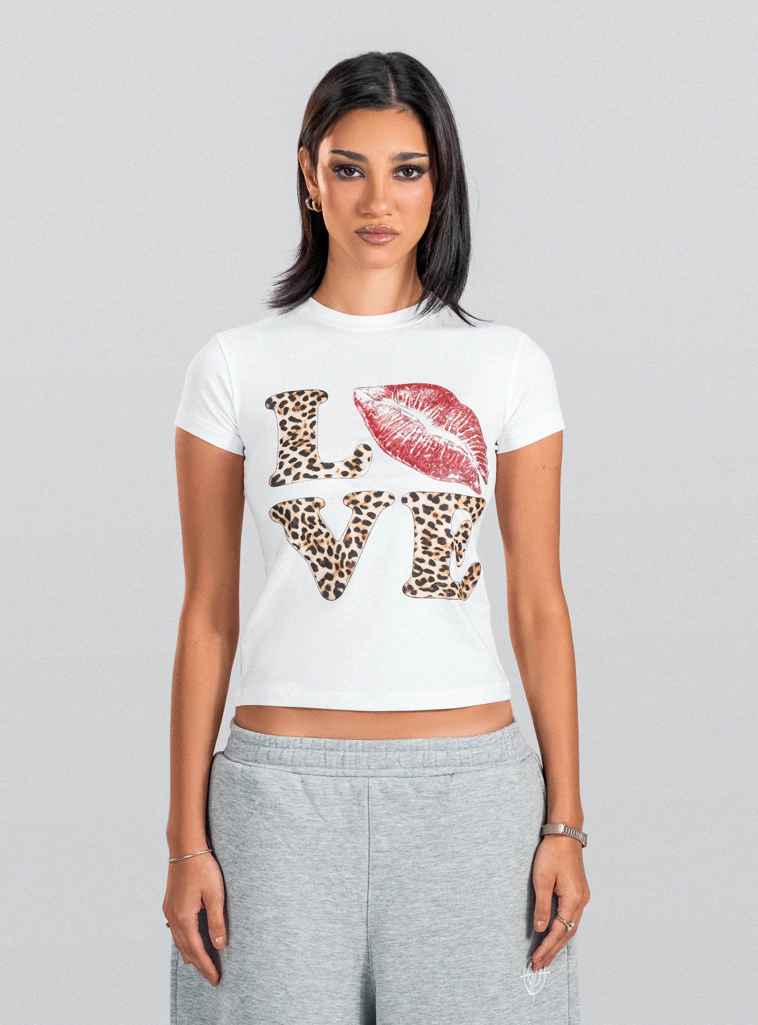 Love White Baby Tee