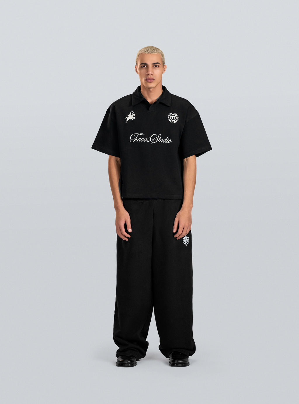 Black Studio Embroidery Polo