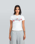 White Travos Baby Tee