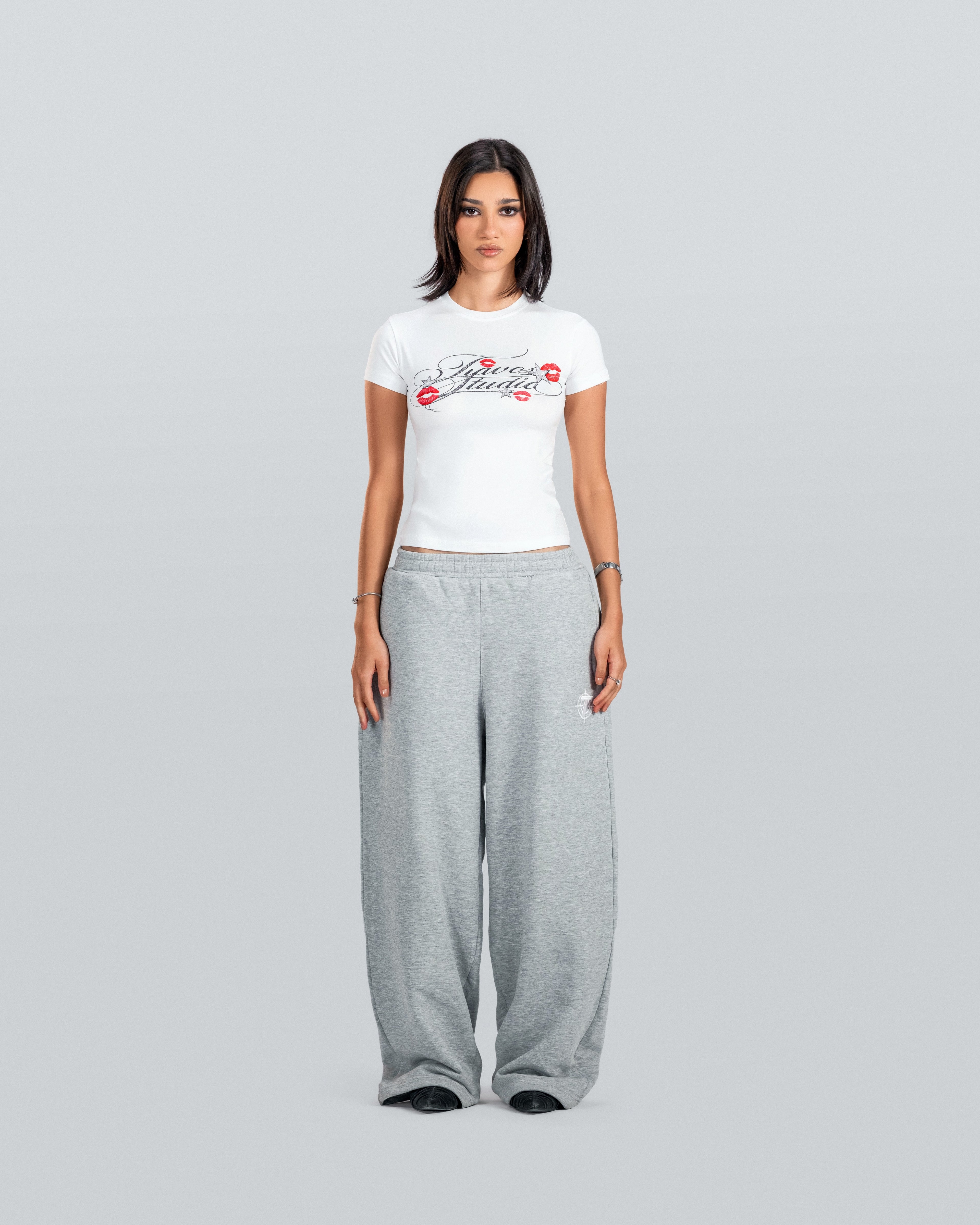 White Travos Baby Tee